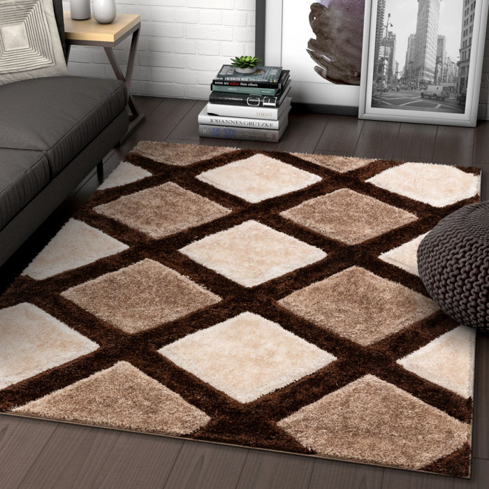Well Woven San Francisco Performance Brown/Cream Rug & Reviews | Wayfair